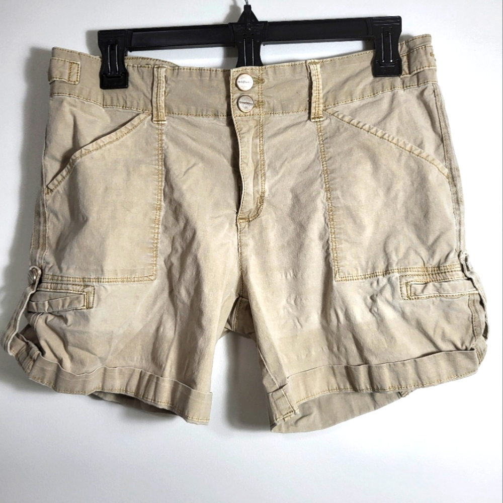 Sanctuary tan cuffed jean shorts   women's 28   #2668